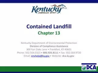 Contained Landfill Chapter 13