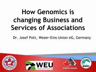 How Genomics is changing Business and Services of Associations