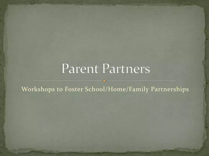 parent partners