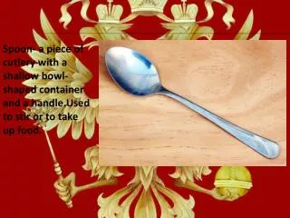 Russian Tradition and spoon