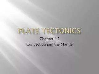 plate tectonics