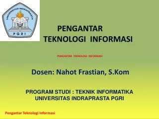 pengantar teknologi informasi