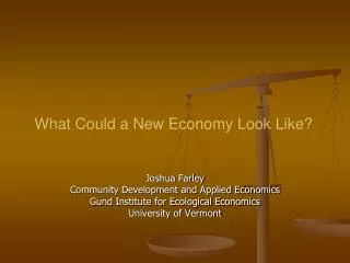 What Could a New Economy Look Like?