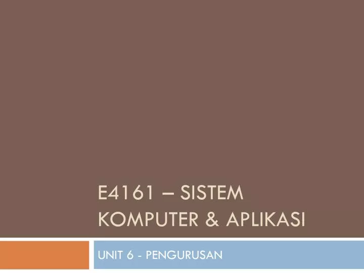 e4161 sistem komputer aplikasi