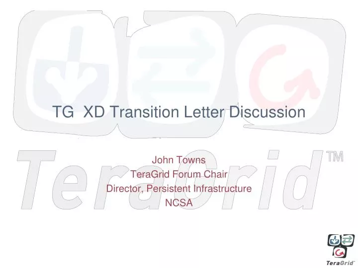 tg xd transition letter discussion