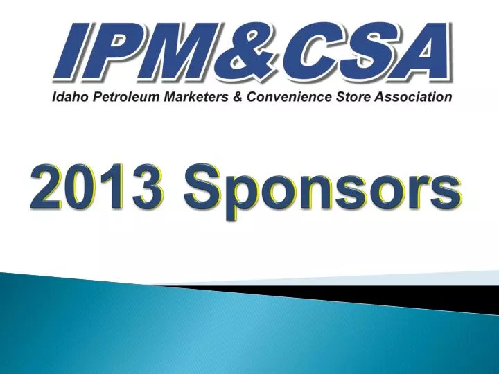 2013 sponsors