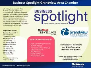 Business Spotlight Grandview Area Chamber
