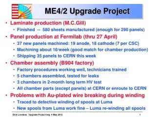 ME4/2 Upgrade Project