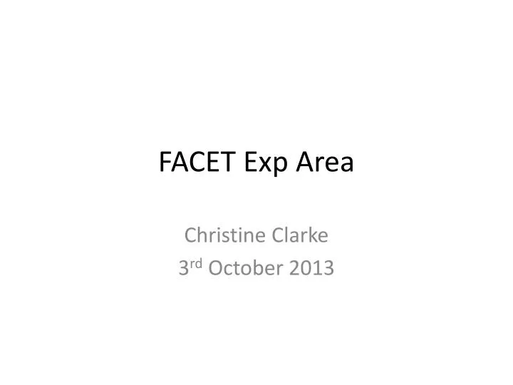 facet exp area