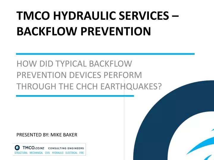 tmco hydraulic services backflow prevention