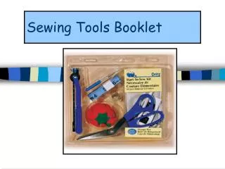 Sewing Tools Booklet
