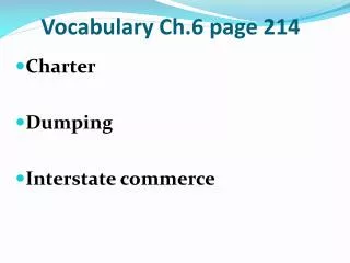 vocabulary ch 6 page 214