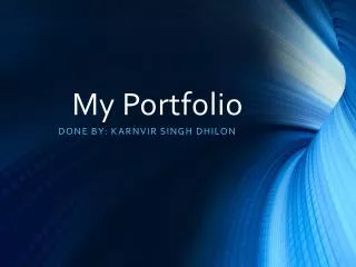 My Portfolio