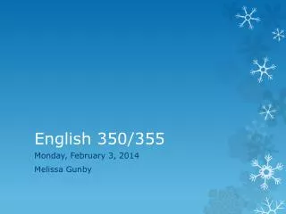 English 350/355