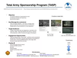 Total Army Sponsorship Program (TASP)