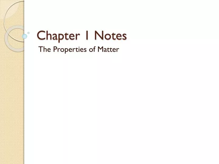 chapter 1 notes