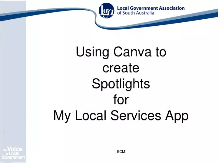 using canva to create spotlights for my local services app
