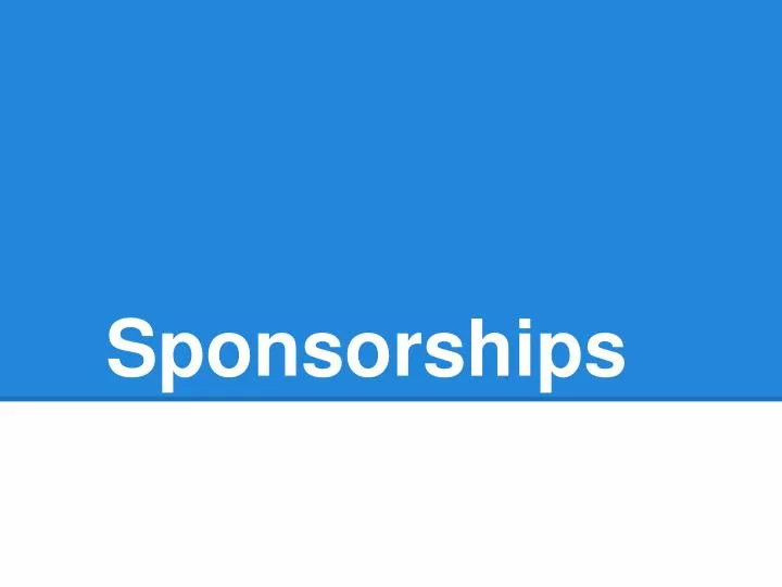 sponsorships