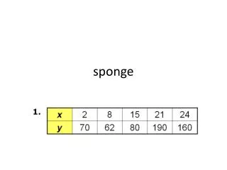 sponge