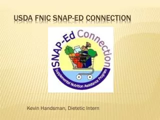 USDA FNIC SNAP-Ed Connection