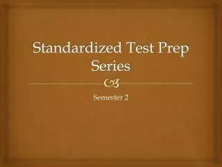 standardized test prep series