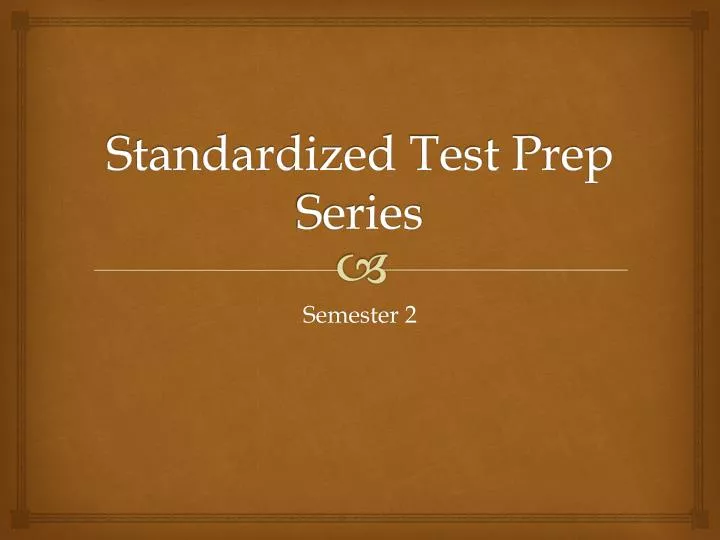 standardized test prep series