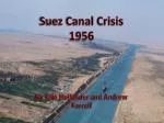 Suez Canal Crisis 1956