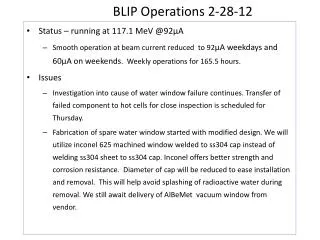 BLIP Operations 2-28-12