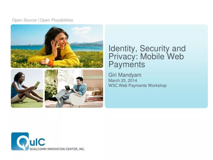 identity security and privacy mobile web payments