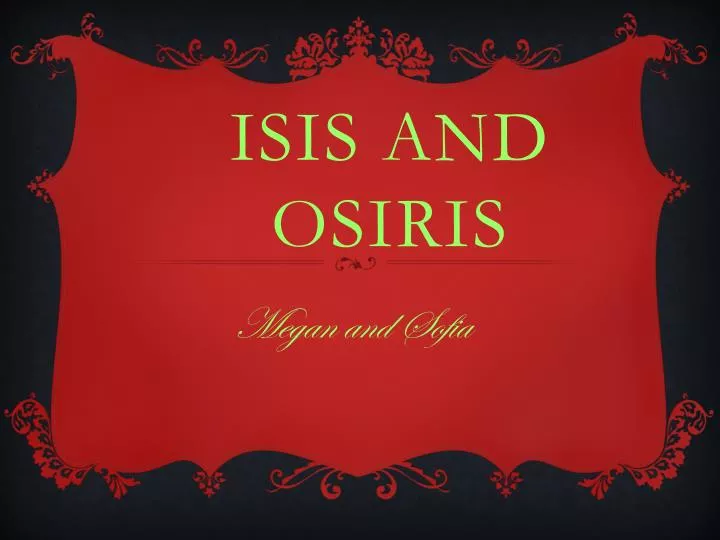 isis and osiris