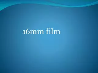 16mm film