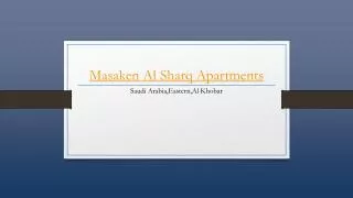 Masaken Al Sharq Apartments