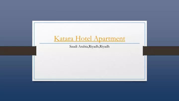 katara hotel apartment