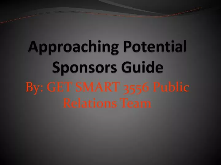approachi ng potential sponsors guide