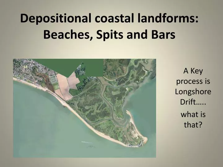 depositional coastal landforms beaches spits and bars