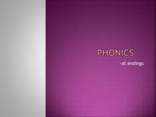 phonics