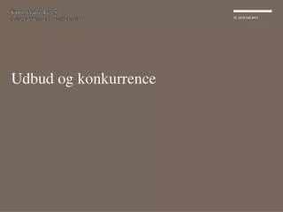 udbud og konkurrence