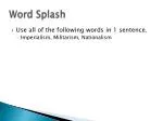 Word Splash - slide 1