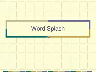word splash