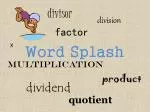 Word Splash - slide 1