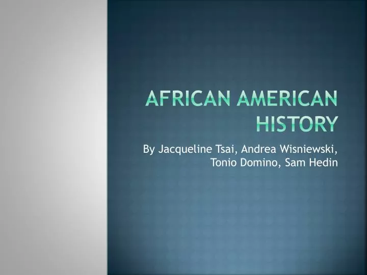 african american history