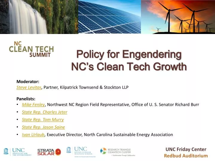 policy for engendering nc s clean tech growth