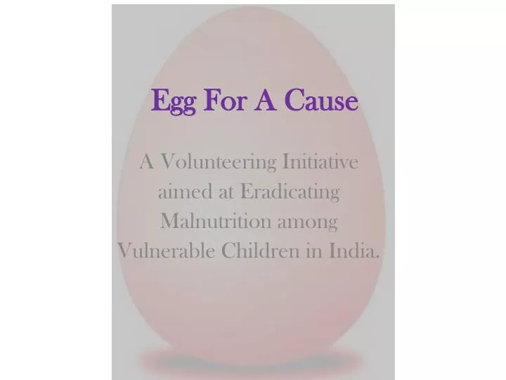 egg for a cause