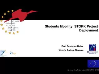 Students Mobility: STORK Project Deployment