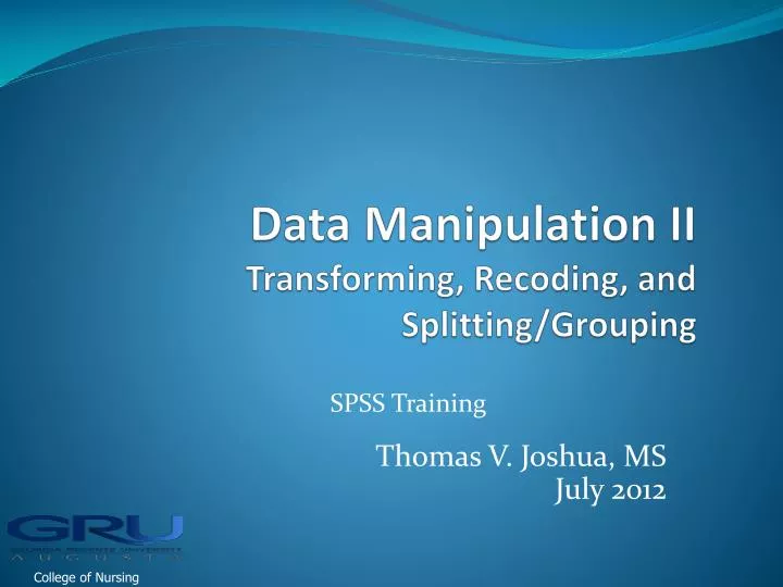 data manipulation ii transforming recoding and splitting grouping