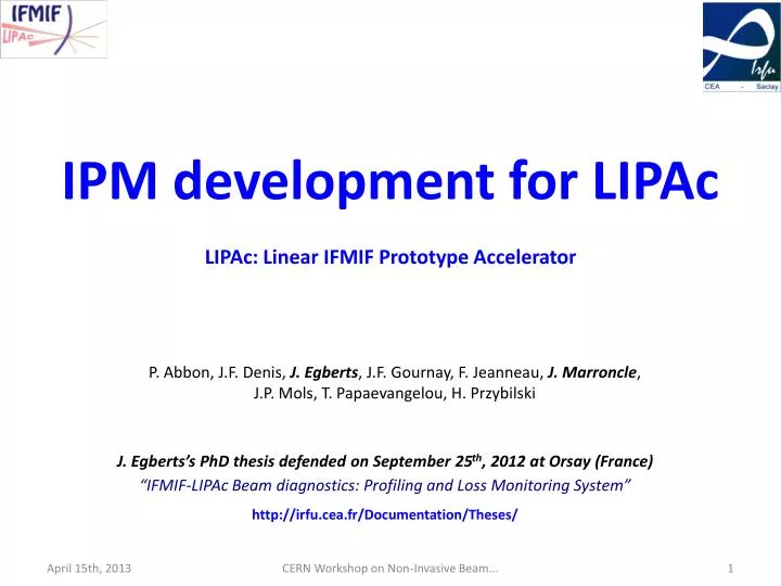 ipm development for lipac