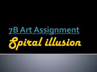 Spiral illusion