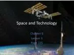Space and Technology - slide 1