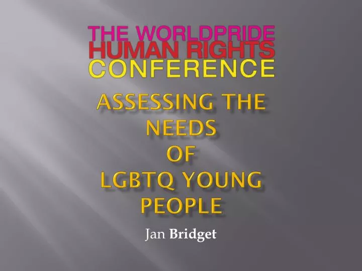 assessing the needs of lgbtq young people