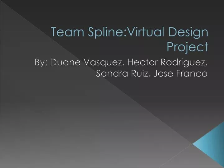 team spline virtual design project